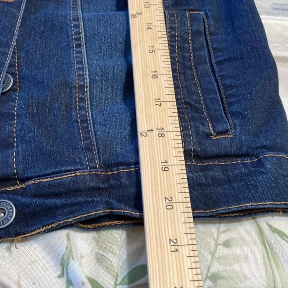 New Look Juniors' Plus Size Distressed Denim Jacket - Picture 8 of 8